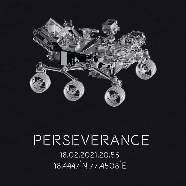 Mars Rover 2020 Perseverance (grayscale) by HuygensBase